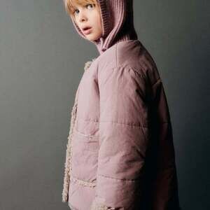 Zara Kids Purple Taupe Fleece Lined Jacket Szie 3-4 Y